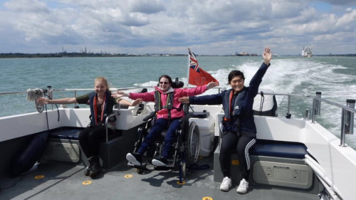 Wetwheels Hamble children Southampton Water 2019