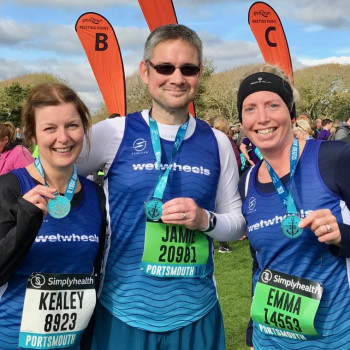 WWF Great South Run 2019 Kealey, Jamie and Emma F